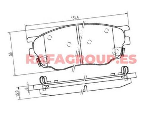 RG6658 - Pastillas de freno